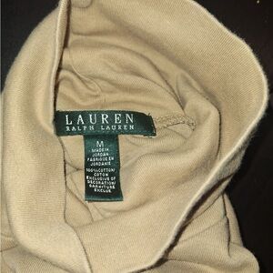 Lauren Ralph Lauren Tan Cotton Top with Green Tag
